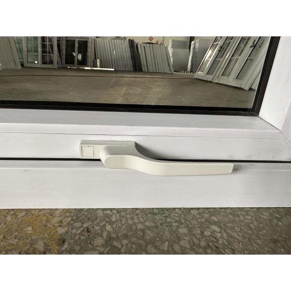 Double Glazed Bathroom PVC Window Tempered Glass Awning Window Replacement
