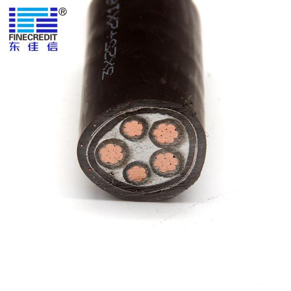 Quality N2XY YJV22 4 Core Xlpe Armored Power Cable , Low Voltage 10 Gauge 4 Wire Cable for sale