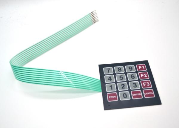 Quality Waterproof Polyester Standard Membrane Switch , Membrane Tactile Switch Keyboard for sale