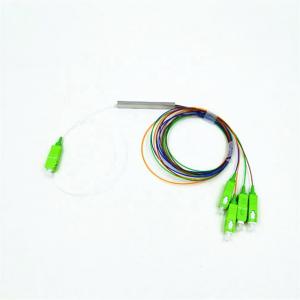 China SC APC Connectors Optical Fiber Splitter 1x4 G657 Single Mode wholesale