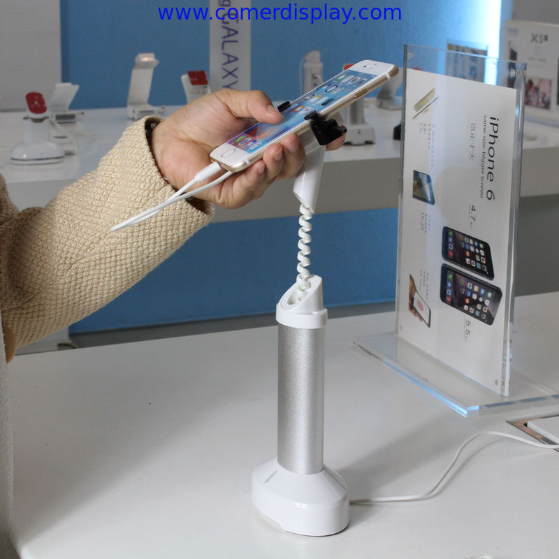 COMER Desktop Retractable Security Display Holder for Mobile Phone with Alarm