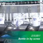 Automatic rotary spray dispenser dosing pump capping machine with electronic cam