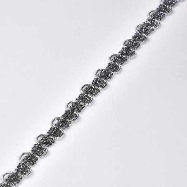 20KJ68 1.5cm Metallic Crochet Gimp Braid Trim