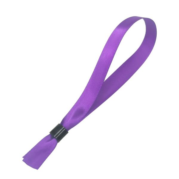 Quality Adjustable Size Woven Cloth Wristbands Embroidered Safe Event Bracelets for sale