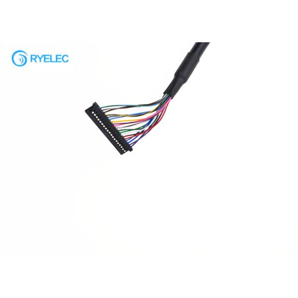 28AWG Round Electronic LVDS Cable Assembly For Display / Laptop / Computer