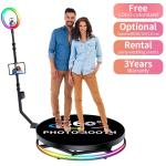 High Capacity 360 Photo Booth with Digital Backdrop Edit Software and Remote