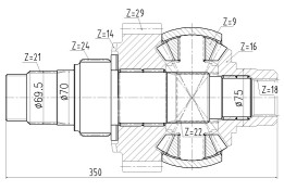 Custom Rear Axle Differential Assembly , VOLVO Complete Axle Assemblies In