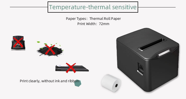 Mini 3 inch Bluetooth Thermal Printer for High Speed Android Mobile Pos Terminal