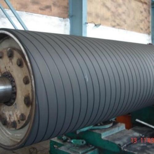 Quality Rubber Covered Section Press Grooved Roll For Paper Making Machine for sale