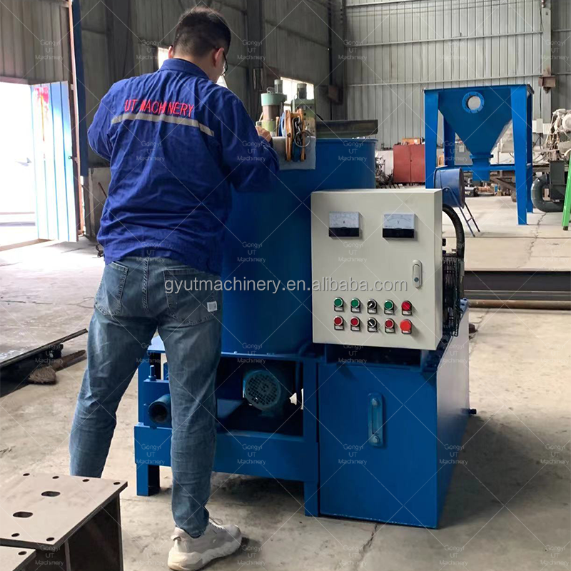 30mm Dia Biofuel Wood Sawdust Hydraulic Briquetting Punching Machine with Blue Color