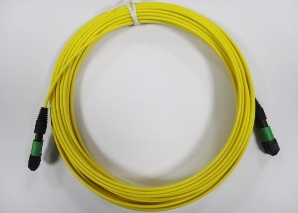 Quality Flat / Round MPO / MTP fiber optic patch cables for 12core Ribbon Fiber Cable for sale