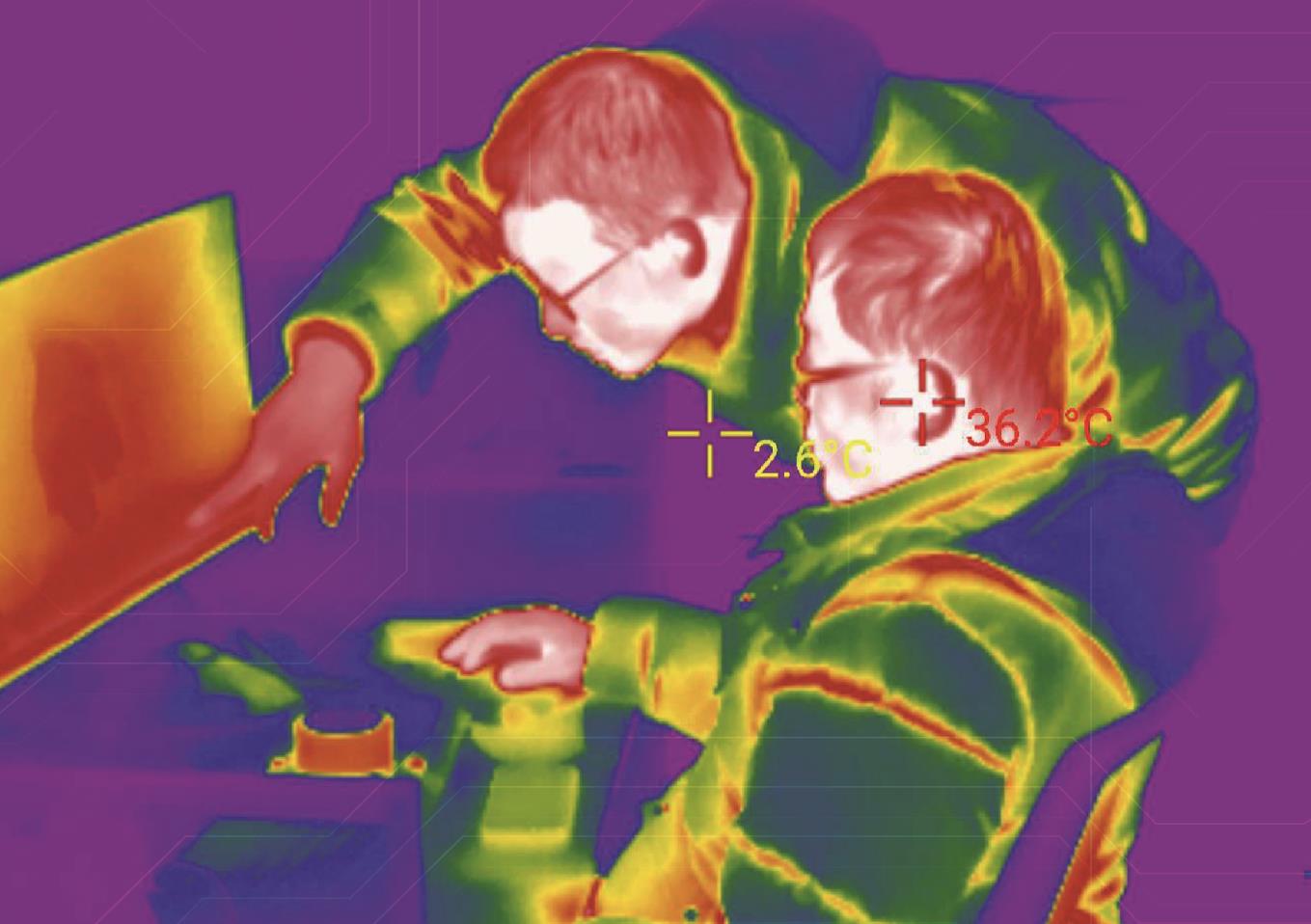 Android 9.0 Non Contact 5m Smart Temperature Measuring Helmet
