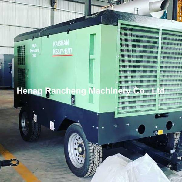 18m³/Min Delivery 1.7Mpa Pressure Drill Type Air Compressor 80L Oil Capacity