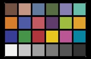 China YE0188 Color Rendition Resolution Test Chart , X - Rite Camera Lens Test Chart wholesale