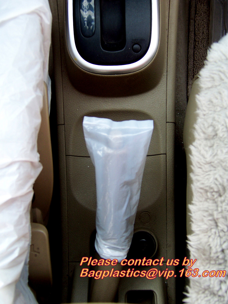 Disposable Plastic Car Cover with Elastic Band Medium Size, Kit De Protection, Car Clean Kit, car protection disposable