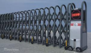 China One-Piece-Bended Frames Automatic Folding Gate With LED Display wholesale