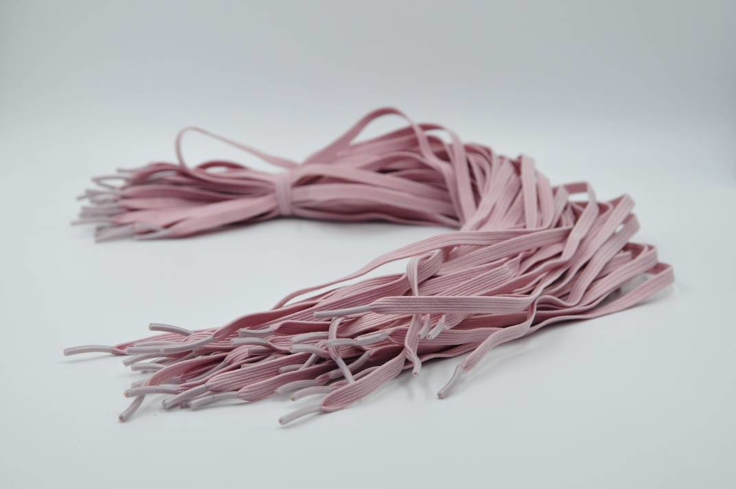 Oxygen Mask Elastic Strap Braided Elastic Rope Latex Free For Adult