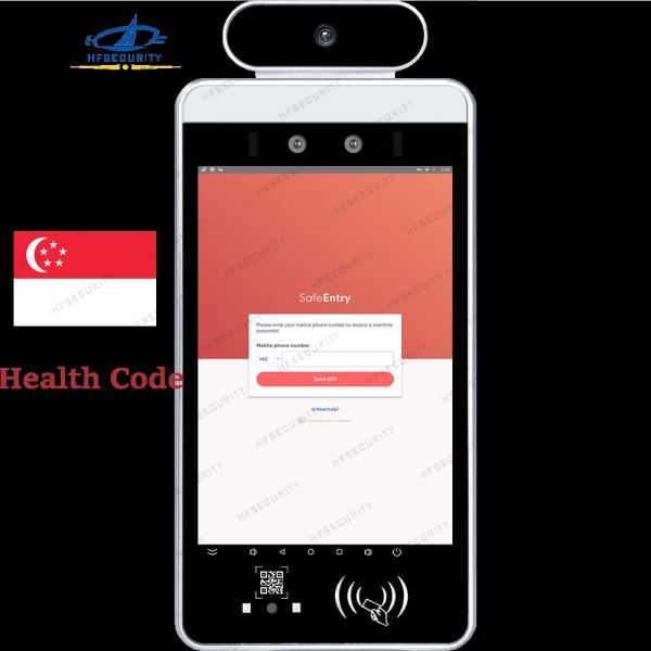 HF80C RA08T Safe Entry Health Code Scan Device Face Recognition Health Code Scan