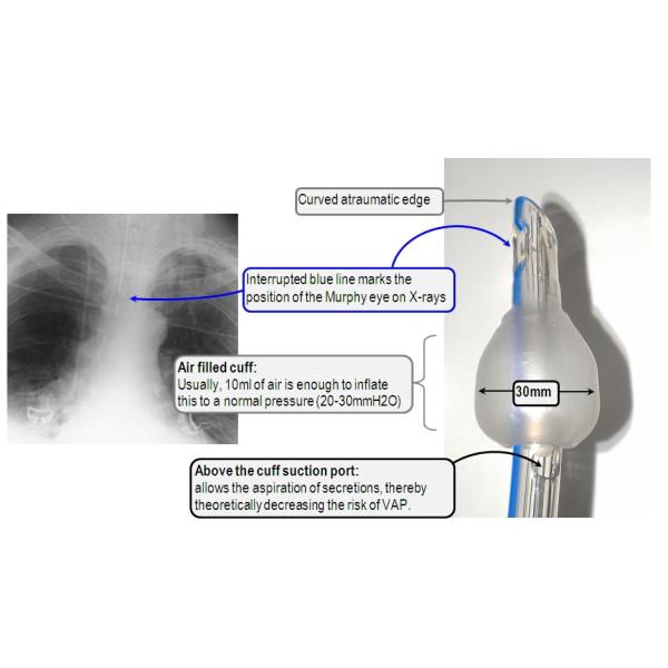 High Quality Medical Use 7.0 7.5 Double Balloon Reinforced Endotracheal Tube Manufacturer