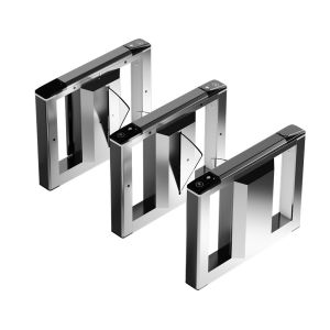 Efficient Slim Biometric Access Control System Flap Turnstile Facial Recognition