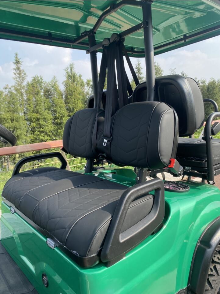 ODM Mini Electric Golf Carts 4 Wheel Disc Brake 10 Inch IP66 Display 4 Seater