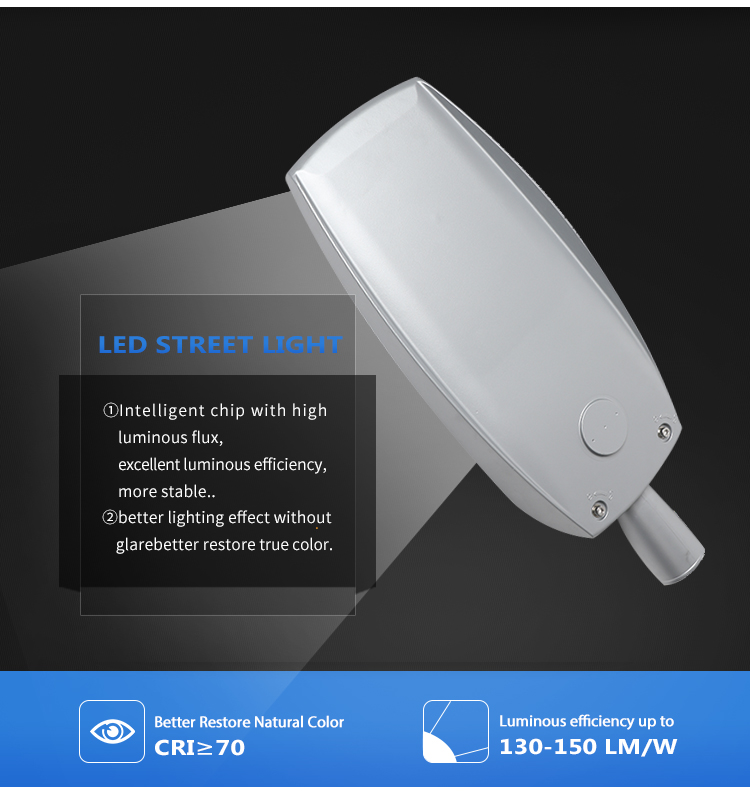 Outdoor Waterproof Ip65 Street Light Road Light 20w 30w 50w 100w 150w Led Street Lamp