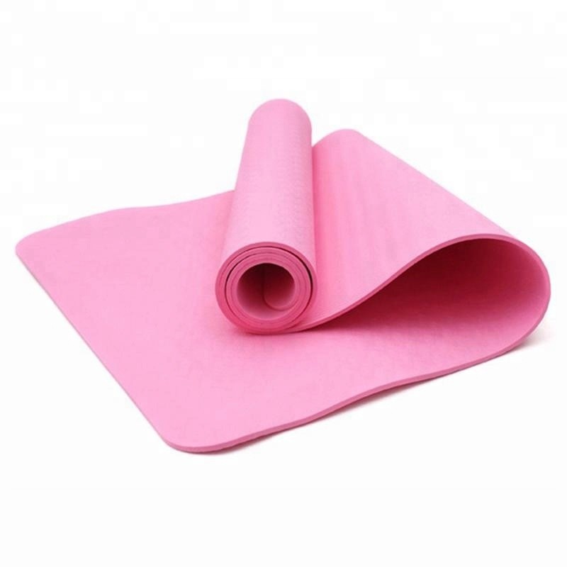 Natural Rubber Pink Yoga Mat , Soft Gymnastics Mats For Children's Play Center