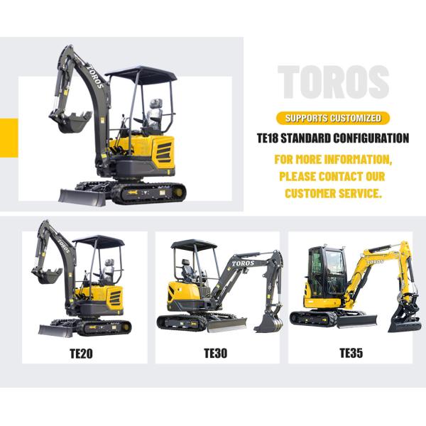 Mini excavator 1600kg operating weight, Kubota engine
