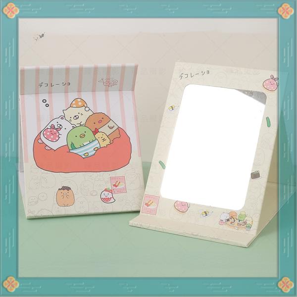 Custom Pocket Small Cosmetic Table Heart Shaped Mirror Packing method OPP bag Make-Up