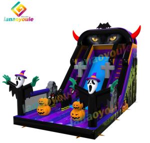 China Halloween Inflatable Bouncer Slide Jumping Castles Slides Bouncer on Playground wholesale