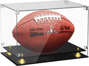 China Clear Acrylic Display Case,Self-Assembly Display Box with Black Acrylic Base,Countertop Box Cube Organizer Stand Riser on sale
