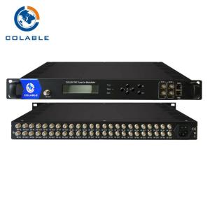 China 4 8 12 16 20 24 Tuner to RF Transmodulator ISDB T to DVB T / Digital RF Converter wholesale