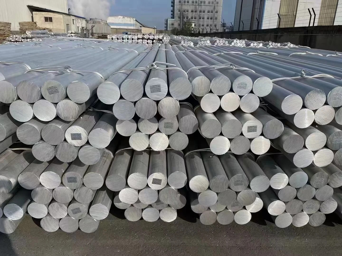 6063 6082 Aluminium Round Bar Mill Finish Aluminum Billets Rod