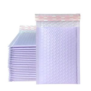 Self Sealing Purple Large Bubble Poly Mailers Thickness 140g