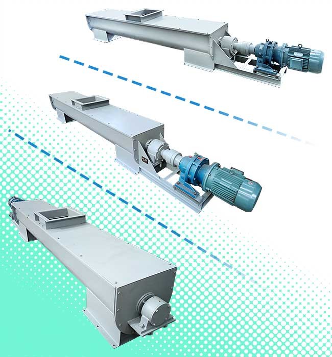 Iron Ore Pellets U Screw Feeder Conveyor Adjustable Speed Large Capacity 6M Length