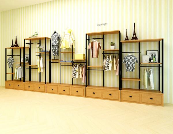 Quality OEM / ODM Accepted Clothing Display Racks For Children Clothing Shop for sale