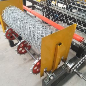 Dual Wires Auto Diamond Shape Chain Link Fence Machine