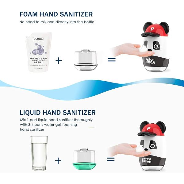 2.6W Red Automatic Soap Dispenser FCC USB Charging Sanitary