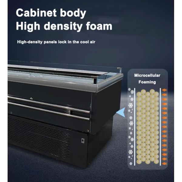 Horizontal Fruit Cooling Cabinet Vegetable Display Chiller For Supermarket