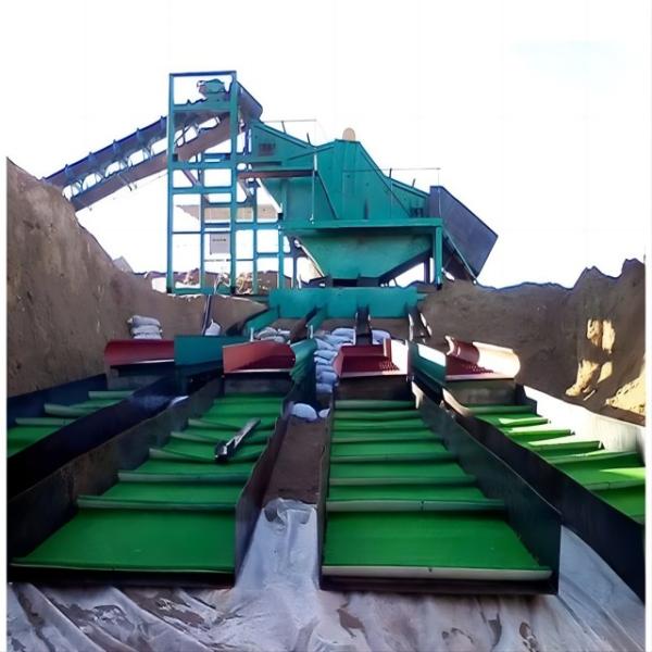 1m X 16m PE Surface Blue Color Gold Panning Carpet For Gold Mining