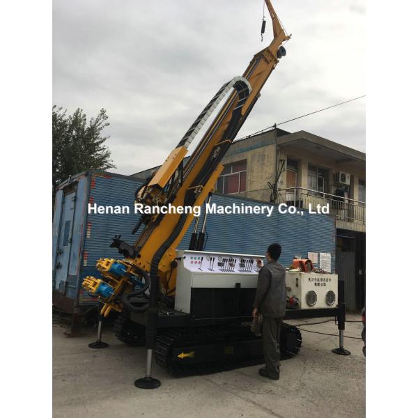 60m Depth Engineering Drilling Machine Electric Motor Crawler Mounted Drill Rig