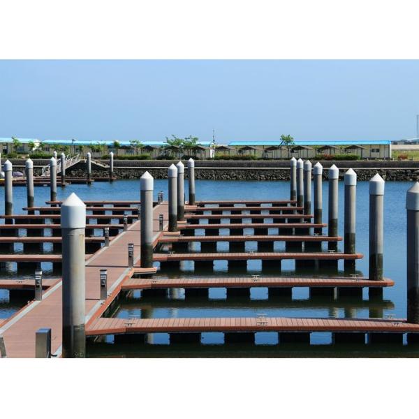 Marine Aluminum Floating Docks With LLDPE Floaters For Boat Ship Wharf Engineering