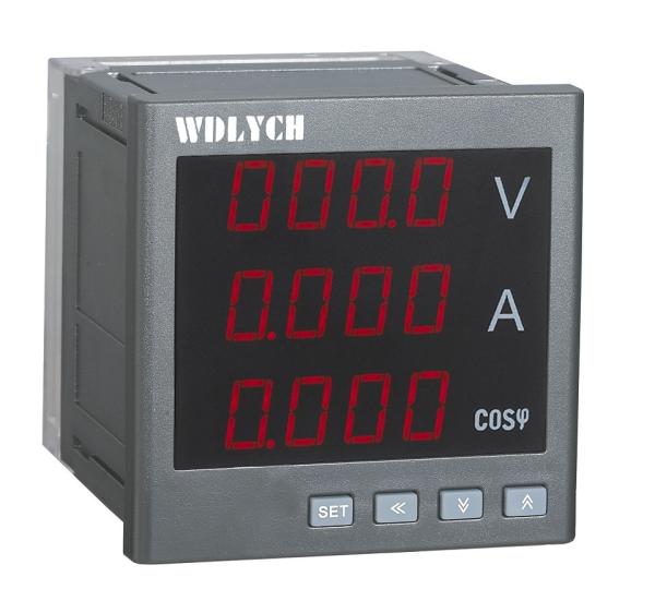 Quality Intelligent Electric Power Meter , Led Power Factor Measurement Meter Alarm Output for sale