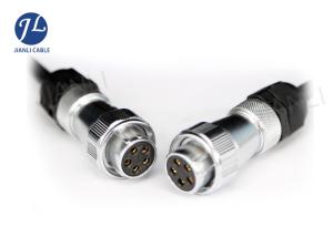 China 5 Pin Flexible Coiled Car Monitor Backup Camera Cable Shielding 3 Channel Camera wholesale