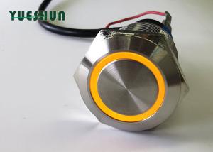 China Miniature Illuminated Push Button Switch 19mm Latching Momentary Moistureproof wholesale