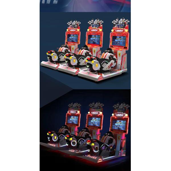 26'' LCD Screen Car Arcade Machine Arcade Motorbike Simulator Customized