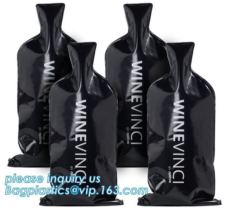 Eco friendly LONG HANDLE RECYCLABLE PVC WINE BAG, CARRIER BAG,HANDY BAG,GIFT WINE BAG,PROMOTION, PROMOTIONAL PRODUCTS PA