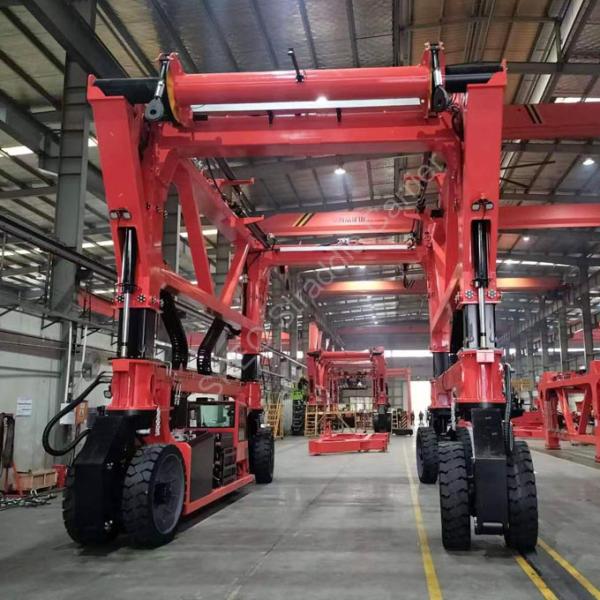 80T Container Straddle Crane, Mobile Gantry Crane Truck, Container Stacker, Customized Straddle Carrier