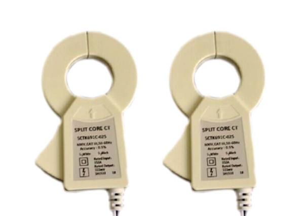 Quality 0 - 1000A Single Phase Clamp On Current Transformer Split Core Completely Enclosed for sale