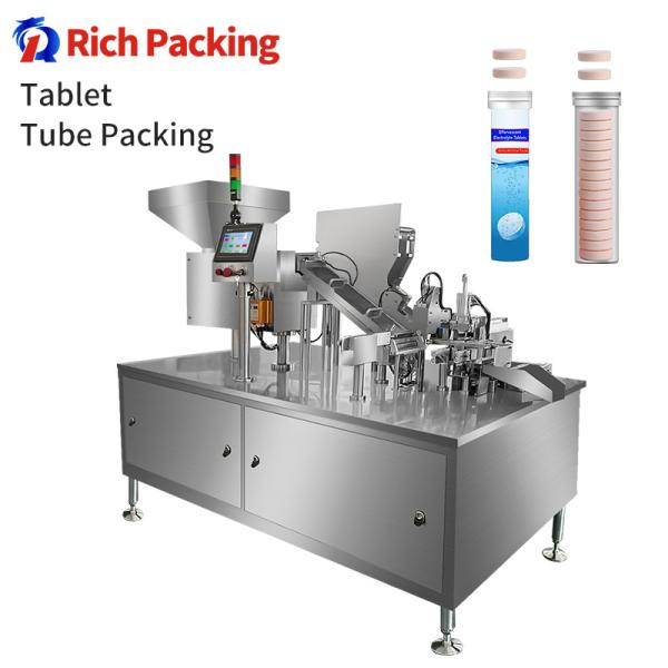 Quality Vitamin C Effervescent Bottle Tube Counting Filling Tablet Packing Machine for sale
